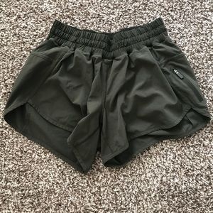 Green Lululemon shorts